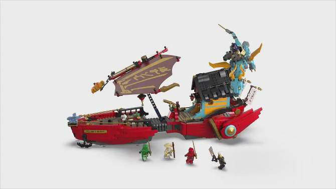 LEGO NINJAGO Destiny&#39;s Bounty &#8211; Race Against Time Dragon Building Toy 71797, 2 of 8, play video