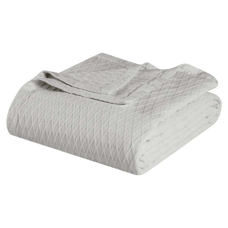 Classic Diamond Weave Cotton Blanket by Blue Nile Mills, 1 of 10