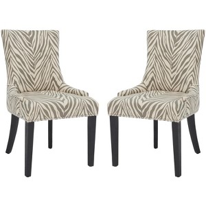 Lester 19" H Dining Chair With Nail Head Trim (Set of 2) - MCR4709 - Safavieh Couture - 1 of 4
