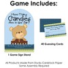 Big Dot of Happiness Baby Boy Teddy Bear - How Many Candies Baby Shower Game - 1 Stand and 40 Cards - Candy Guessing Game - 3 of 4