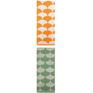 REGALWOVEN 2 Pack Geometric Pattern Cotton Hand Towels for Bathroom, Kitchen, Home Decor 13" x 29" - 1 of 4