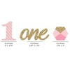 Big Dot of Happiness 1st Birthday Girl - Fun to be One - DIY Shaped First Birthday Party Cut-Outs - 24 Count - 2 of 4