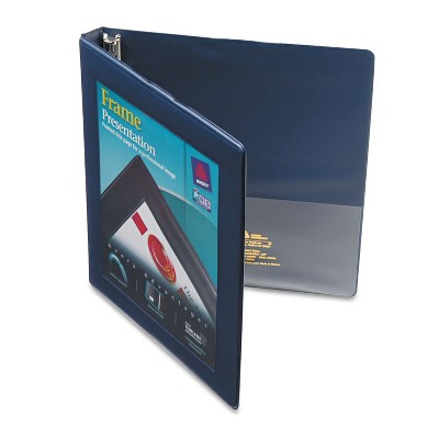 Avery Framed View Heavy-Duty Binder w/Slant Rings 11 x 8 1/2 1/2" Cap Navy Blue 68051