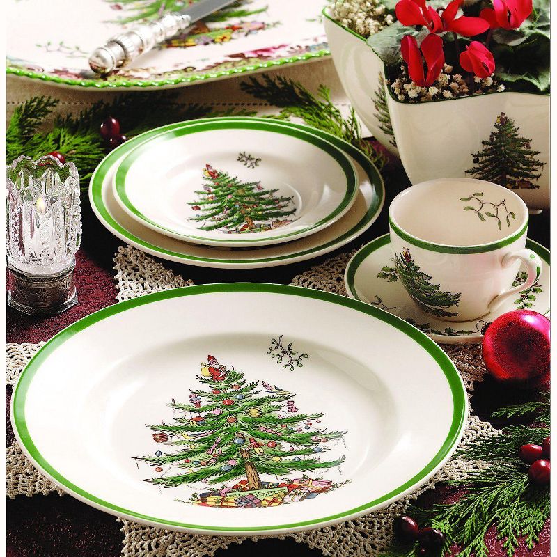 Spode Christmas Tree 12-Piece Dinnerware Set, Service for 4, 2 of 8
