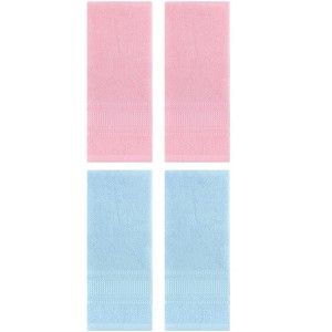 REGALWOVEN 4 Pcs Solid Cotton Soft Absorbent Waffle Design Hand Towel 13" x 29" - 1 of 4