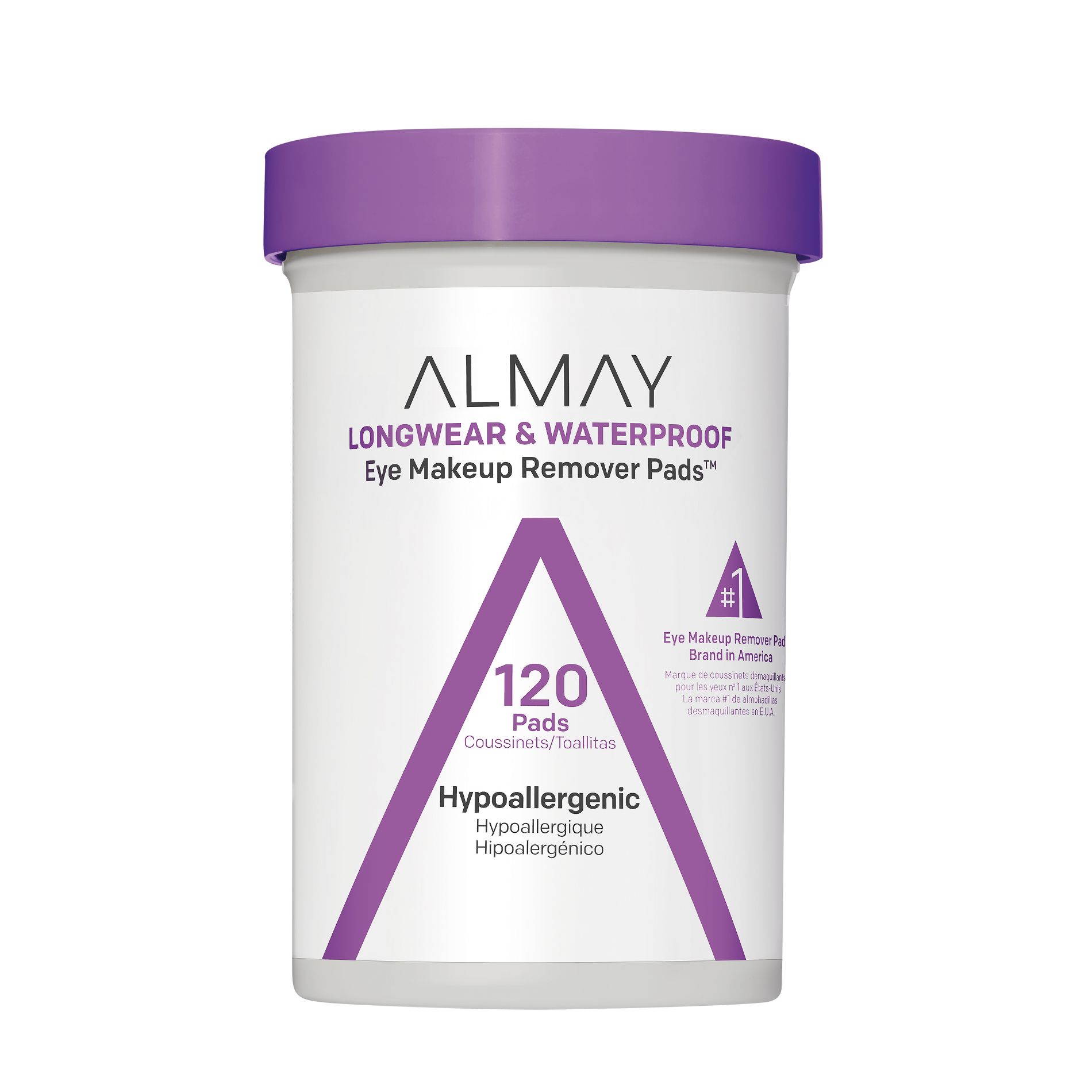 Almay Longwear & Waterproof Eye Makeup Remover Pads - 120ct