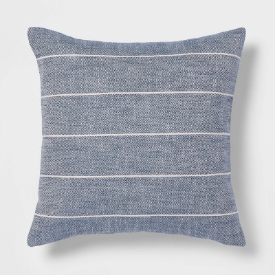 Photo 1 of Cotton Striped Square Throw Pillow - Threshold™