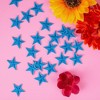 Bright Creations 50-Pack Small Blue Star Embroidery Iron On Patches, Sewing Appliques (1.4 x 1.4 in) - 2 of 4