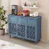 Sideboard Buffet Cabinets, Coffee Bar Cabinet with Metal Handle,  Accent Cabinet for Living Room - 2 of 4
