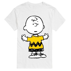 Men's - Peanuts - Charlie Brown Standing- Men's Short Sleeve Graphic T-Shirt Short Sleeve Graphic T-Shirt - 1 of 4