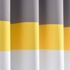 Alexander Color Block Light Filtering Window Curtain Panels Gray/Yellow 52X84 Set - 3 of 4
