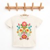 The Juniper Shop Folk Art Florals Distressed Youth Short Sleeve Tee - M - Cream - 2 of 4