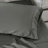300 Thread Count Rayon From Bamboo Solid Set of 2 Pillowcase Set by Blue Nile Mills - 3 of 4