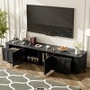 TV Cabinet,TV Stand With 2 Cabinets And 2 Drawers For 75 Inch TV,Modern Media Console,TV Cabinet Console For Living Room-Cuddlewood - 2 of 4