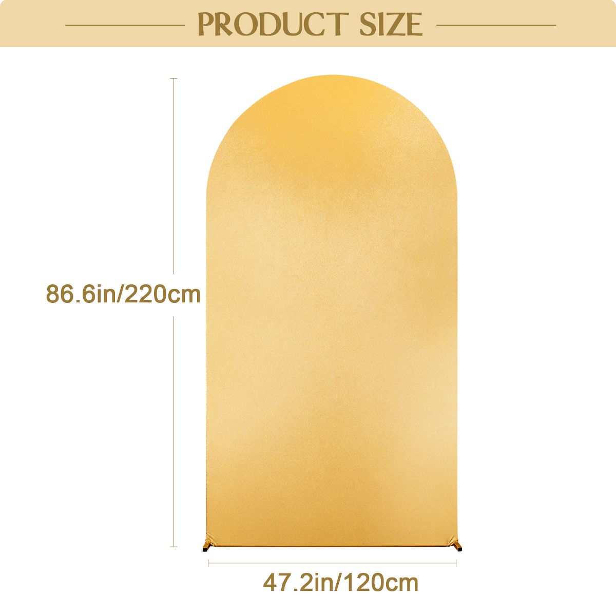 Arch Backdrop Cover 6ft Stretchy Backdrop Gradient Color Undersea Arched Stand Covers for Birthday Wedding Birthday Party Decoration, Multicolored - thumbnail 4