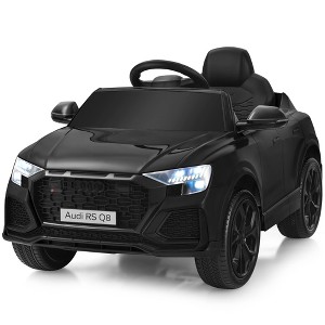 Costway Kids Ride On Car 12V Licensed Audi RS Q8 with Remote Control Lights Music White\Black\Green\Pink\Red - 1 of 4