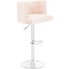 Zayna Adjustable Barstool - SFV4709 - Light Pink - Safavieh Couture - 3 of 4