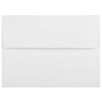 JAM Paper A6 Strathmore Invitation Envelopes 4.75 x 6.5 Bright White Linen 3137