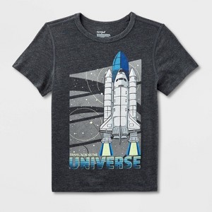 Kids' Adaptive Short Sleeve Graphic T-Shirt - Cat & Jack™ - 1 of 3