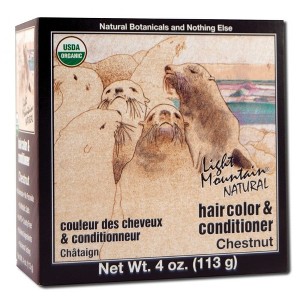 Hair Color & Conditioner- Chestnut by Light Mountain  -  4 oz Powder - 1 of 1