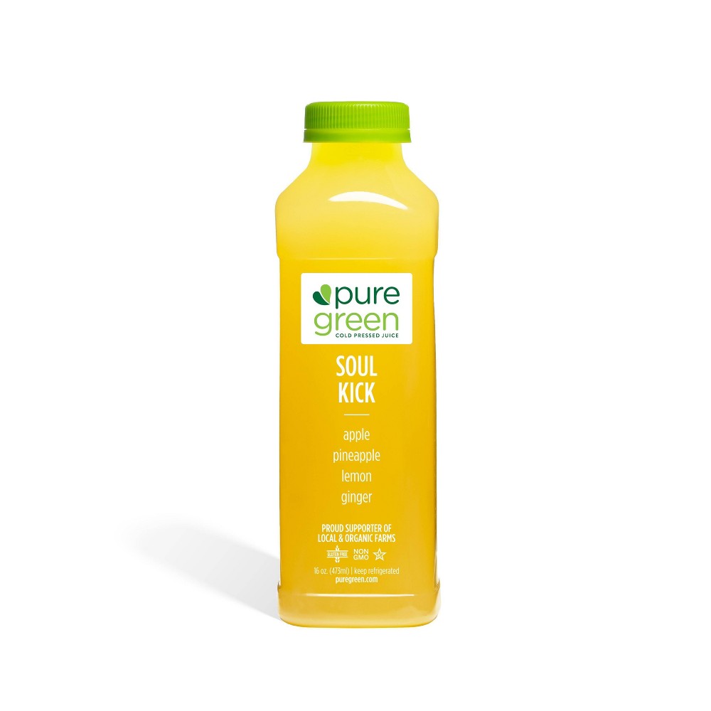 Pure Green Cold Pressed Juice Soul Kick - 16oz