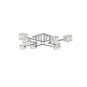 Elegant Lighting Lyra 32 inch Flush Mount in Chrome - 1 of 4