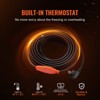 VEVOR Pipe Heating Cable, 60FT 7W/FT Heat Tape for Pipes with Built-in Thermostat, Water Pipe Heat Cable Protects PVC Hose, Black - 3 of 4