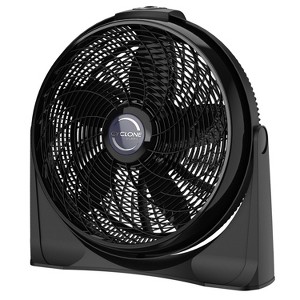 Lasko Floor Cyclone Fan without Remote: 20" Adjustable Tilt, Wall Mountable, 3-Speed, Indoor Use, 2000 CFM, Black - 1 of 4