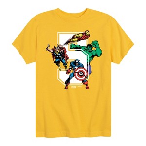 Boys' - Marvel - Avengers Birthday 5 Short Sleeve Graphic T-Shirt - 1 of 4