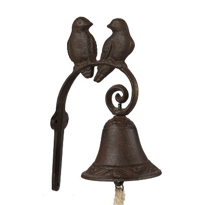 Juvale Rustic Cast Iron Love Birds Doorbell, Vintage Farmhouse Decor (4.5 x 8.5 x 1.5 In)