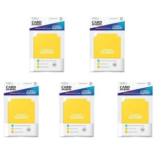 Ultimate Guard 5 Packs Ultimate Guard Yellow Card Dividers (10) Standard Size Value Bundle! - 1 of 4