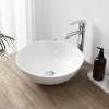 JONATHAN Y Quarry 15.5 in. Round Classic Designer Ceramic Bathroom Bowl Vessel Sink - 2 of 4