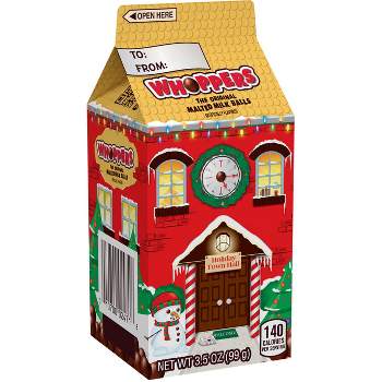 WHOPPERS Malted Milk Balls Holiday Candy Carton - 3.5oz