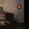 40" Solar Sun Metal Garden Stake with LED Lights Yellow - Alpine Corporation: Durable, Weatherproof Outdoor Decor - 2 of 4