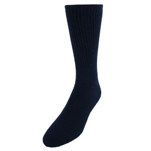 Vannucci Men's Super Soft Mid-Calf Ribbed Dress Socks (1 Pair) - 1 of 3