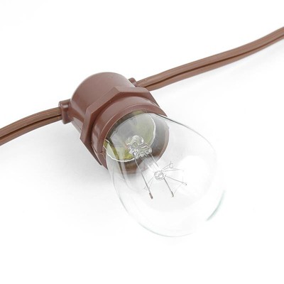 Brown PVC Commercial Grade Outdoor String Light Set