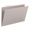 Smead TUFF  Hanging File Folder with Easy Slide  Tab,1/3-Cut Sliding Tab,  Legal Size, Steel Gray, 18 per Box (64093) - 2 of 4
