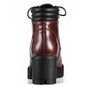 BLISSFUL STEP Women's Round Toe Chunky Heel Lug Sole Lace Up Zipper Combat Boots - 3 of 4