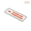 Unique Bargains Acrylic Self-Adhesive Decor Please Use Other Door Left Arrow Sign - 3 of 4