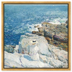 Art Remedy Manuel Roman - Floral Plaza Beach Life Inspired Wall Art Framed - 1 of 4