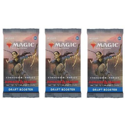 Magic the Gathering 3 Packs MTG Draft Booster Pack Lot MTG Commander Legends Battle for Baldurs Gate