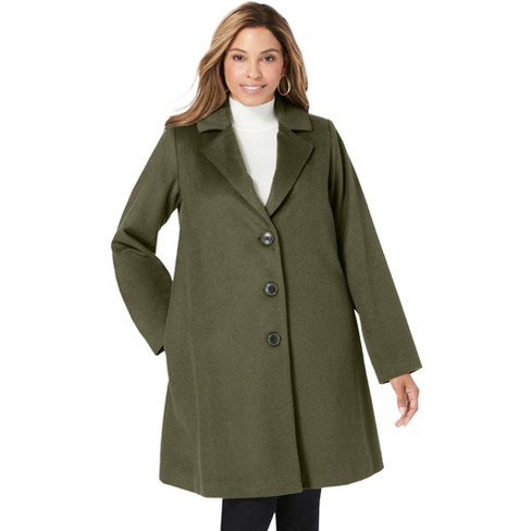 Olive coat womens best sale