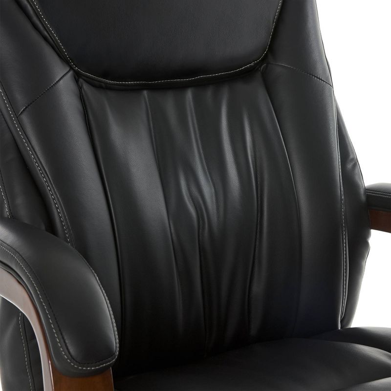 Big and Tall Edmonton Executive Bonded Leather Office Chair Black - La-Z-Boy, 5 of 12