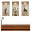 HomeRoots Set of Three Aga Faux Niche 3D Peel and Stick Wall Decals - 2 of 4