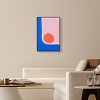 Art Remedy A Loner sun Modern Color Block Abstract Wall Art Framed - 3 of 4