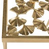 Otto Ginko Leaf Side Table - FOX2595A - Gold/Clear - Safavieh Couture - 3 of 4
