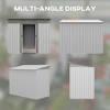 CAVINAS 6' x 4' Outdoor Storage Shed with Double Sliding Doors and 2 Air Vents for Backyard, Patio - 3 of 4