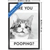 Trends International Reinders: Animals - Are You Pooping? Framed Wall Poster Prints - 3 of 4