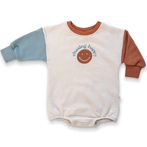 Geweldig Drama diameter Goumikids Organic French Terry Bubble Romper - Chasing Happy 2t-3t : Target