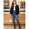Agnes Orinda Women's Plus Size Classic Long Sleeve Knit Casual Front Button Down Cardigan - 3 of 4